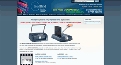 Desktop Screenshot of impress-binding-machine.co.uk